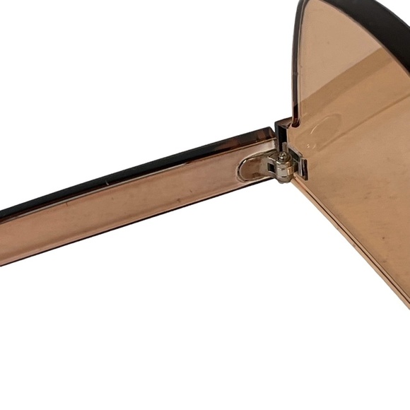 Sunglasses Sun Glasses Women's Shades Rimless Plastic Brown Vacation Summer Pool - Picture 13 of 16